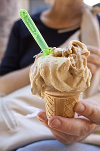 person showing ice cream on cone thumbnail