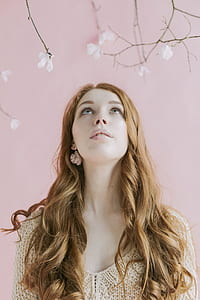 Woman Wearing White Knitted Dress thumbnail