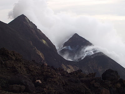 mountains covered by clouds thumbnail