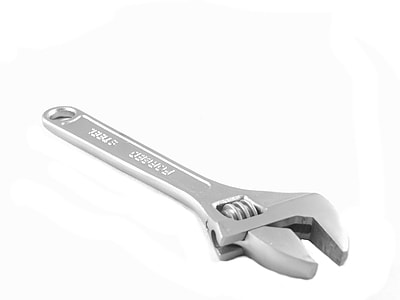 gray metal adjustable wrench thumbnail