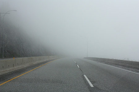 road under the gray sky thumbnail