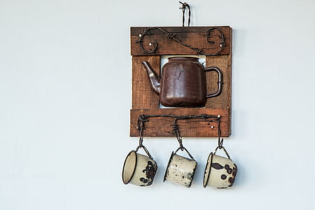 brown teapot wall decor thumbnail