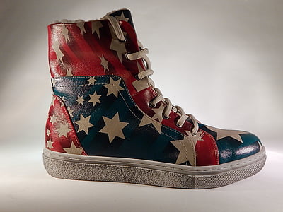 multicolored leather lace-up shoe thumbnail
