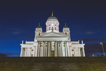white mosque during night thumbnail