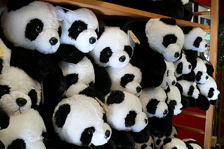 Panda bear plush toy lot thumbnail