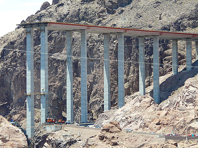 wide angle photo of unfinished concrete bridge thumbnail