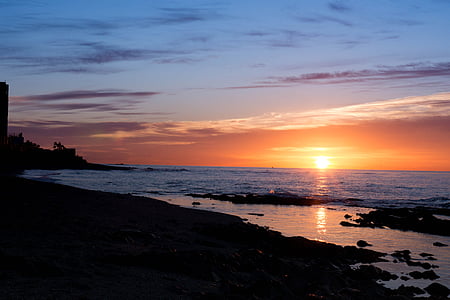 body of water during golden hour thumbnail