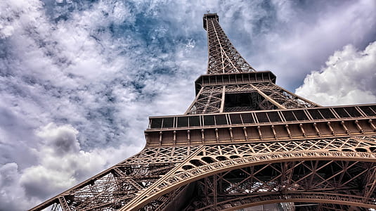 worm's eye-view photography of Eiffel Tower, Paris thumbnail