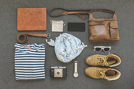 top view photo of men's outfit of the day thumbnail