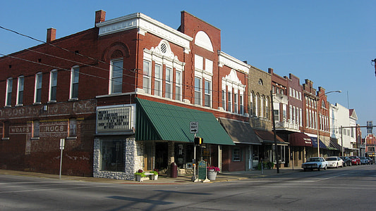 Downtown historic district in Boonville, Indiana thumbnail