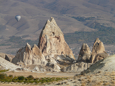 blue hot air balloon flying thumbnail