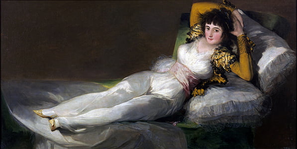 woman lies on lounge painting thumbnail