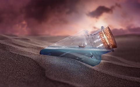 forced perspective photography of ship in a bottle thumbnail