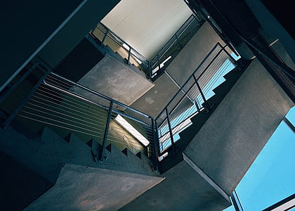 Bottom View of Stairs Inside Building thumbnail