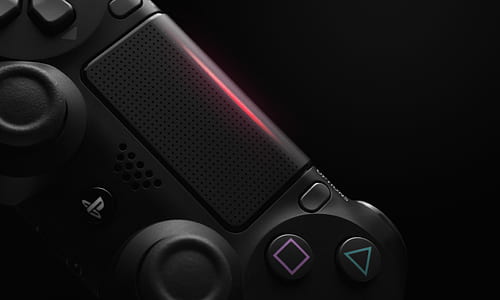 black PS4 dual-shock controller thumbnail