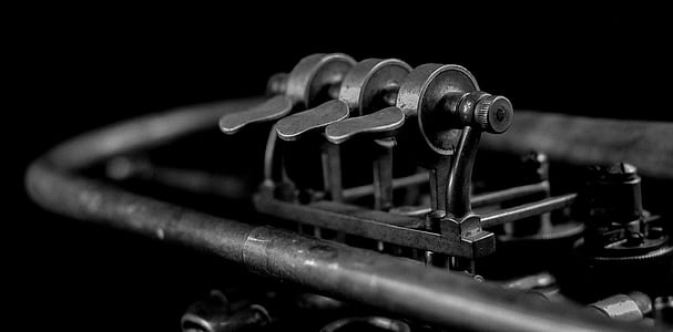 grayscale photography of button thumbnail