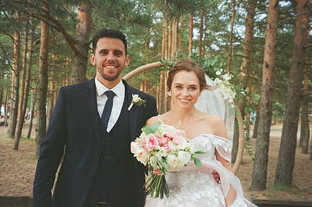 Bride and Groom Taking Photo thumbnail