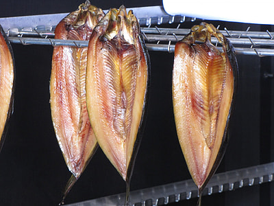 four dried fish hanging thumbnail