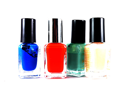four assorted-color nail laquer thumbnail