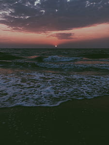 beach during sunset thumbnail