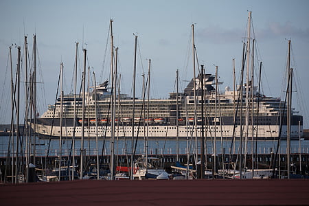 white cruise ship on sea thumbnail