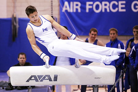 man doing gymnastic exhibition thumbnail