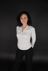 woman wearing white dress shirt thumbnail