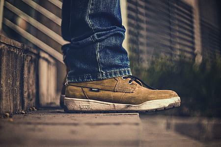 selective focus photography of person standing on stairs thumbnail