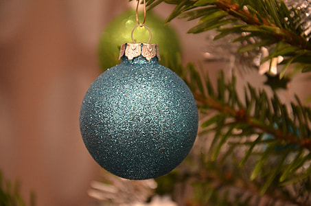 Christmas Bauble, Blue thumbnail