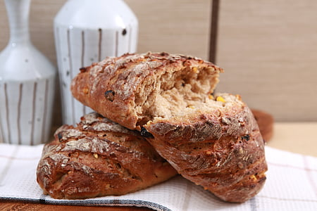 two baked breads on white tissue thumbnail