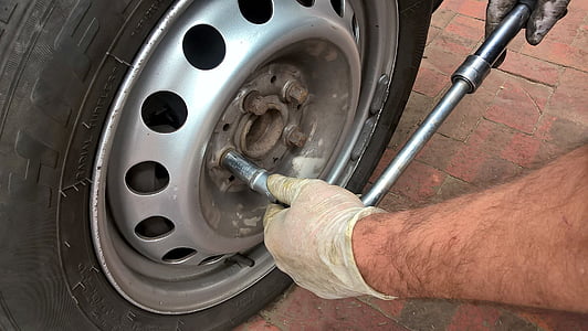 gray 5-lug vehicle wheel and tire thumbnail