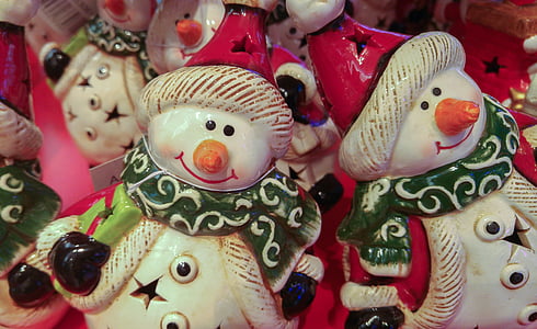 snowman ceramic figurines thumbnail