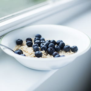 Blackberry on White Ceramic Bowl thumbnail