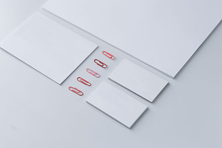 Little sheets of paper with pink paper clips thumbnail
