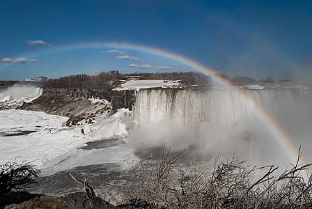 Waterfalls With Rainbow thumbnail