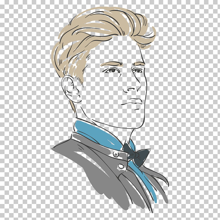 Euclidean Hairstyle Hand Painted Man Png Clipart Free Cliparts