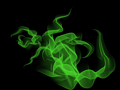 black and green digital