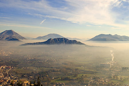 aerial photography of gray mountain at daytime thumbnail