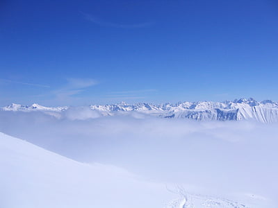 sea of clouds on snow mountain thumbnail