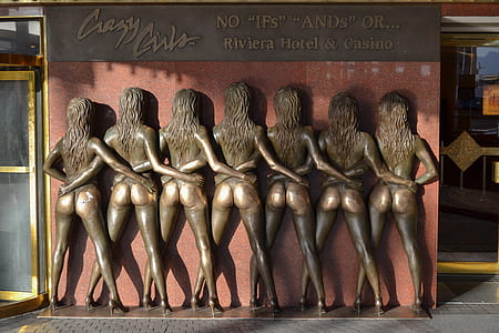 brown Crazy Girls high-relief sculpture thumbnail