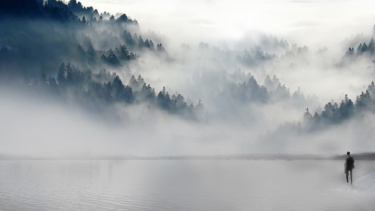 Photo of mountain with clouds thumbnail