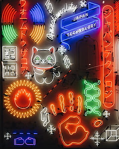 assorted-color neon light signages thumbnail