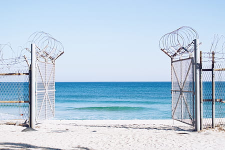 cyclone fences on beach thumbnail