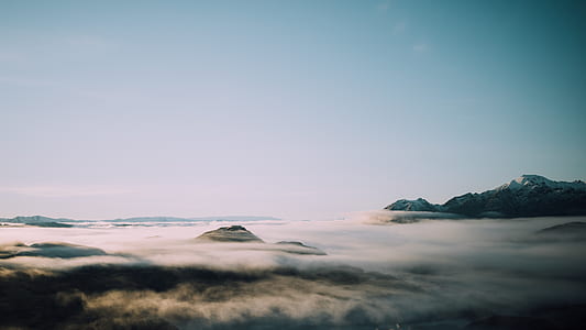 gray hills with fog thumbnail