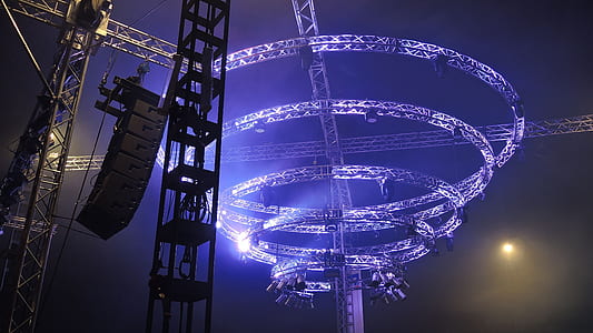 round gray stage light holder thumbnail