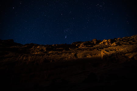 sunset, rock, desert, outdoors thumbnail