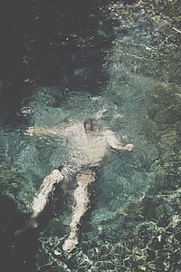 man submerged in body of water thumbnail