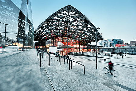 photo of people walking towards building thumbnail