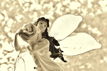 fairy carrying rose painting thumbnail