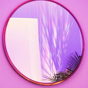 Oval Brown Framed Mirror thumbnail